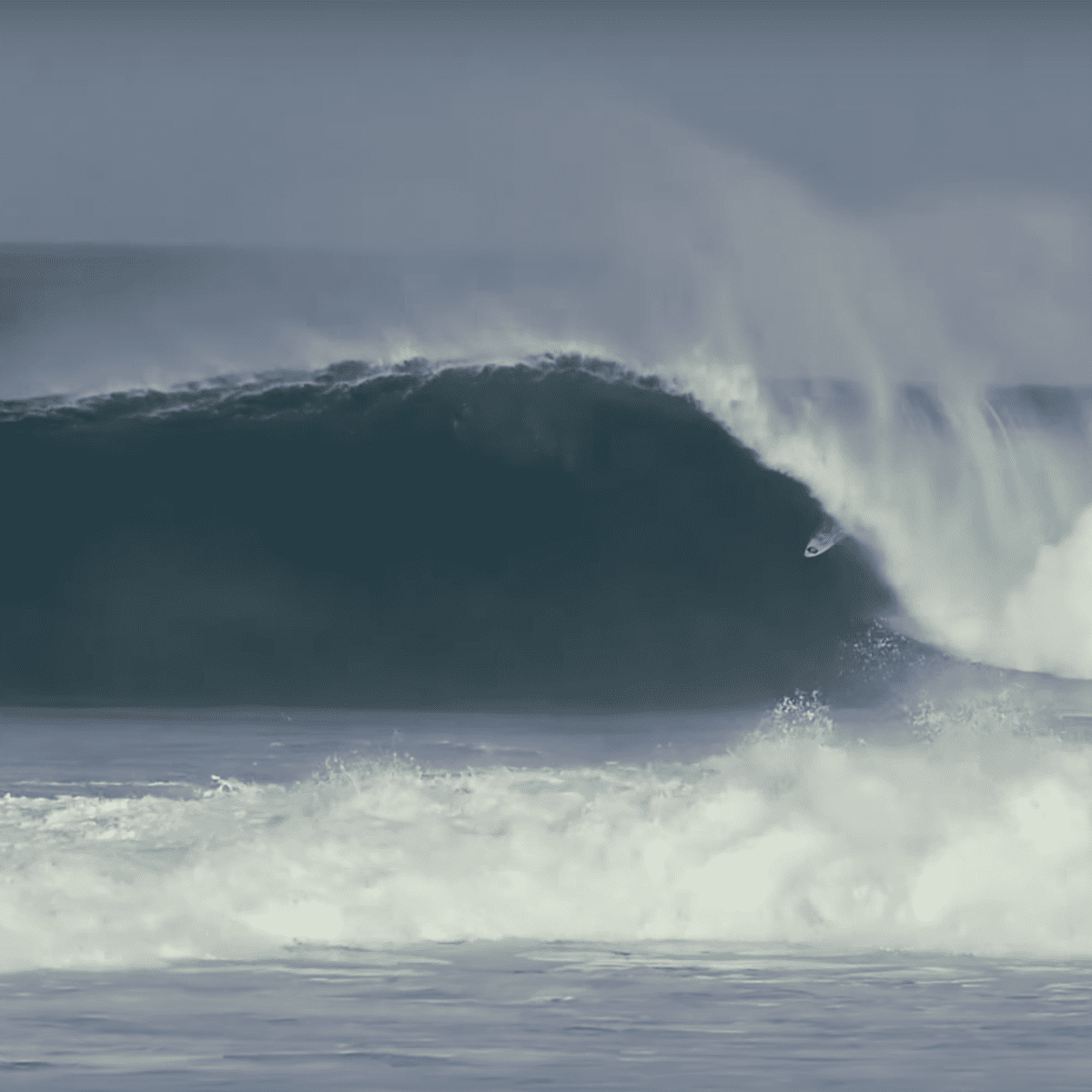 Brave Surfers Paddle into Large Waves at Puerto Escondido