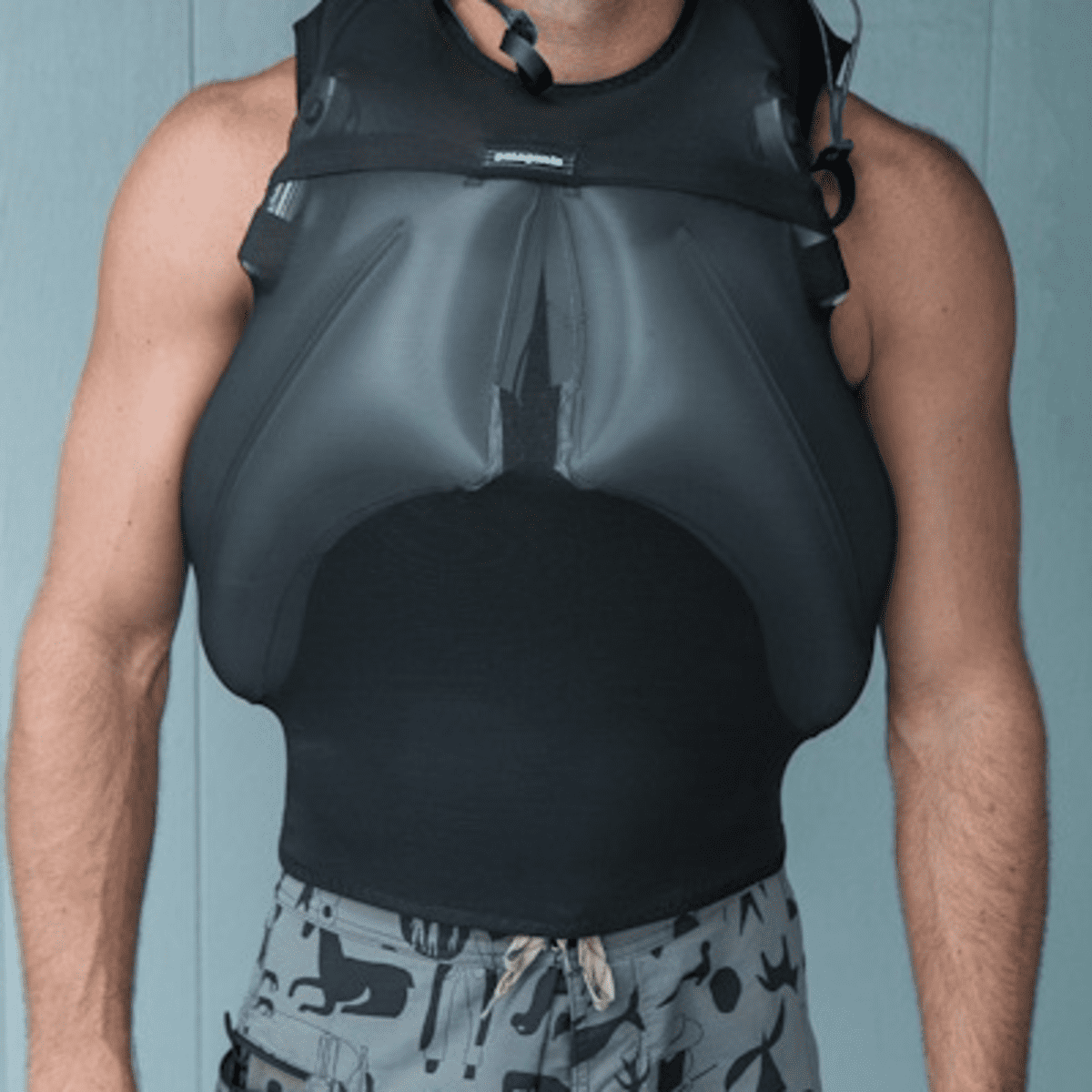 Patagonia Develops Big Wave Inflation Device Surfer