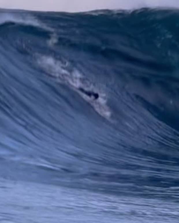 Clip: Bodysurfer Rides Historically Massive Waves in Australia