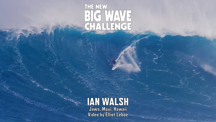 Maui's Ian Walsh Surfs a Huge Wave at Jaws (Video) - Surfer