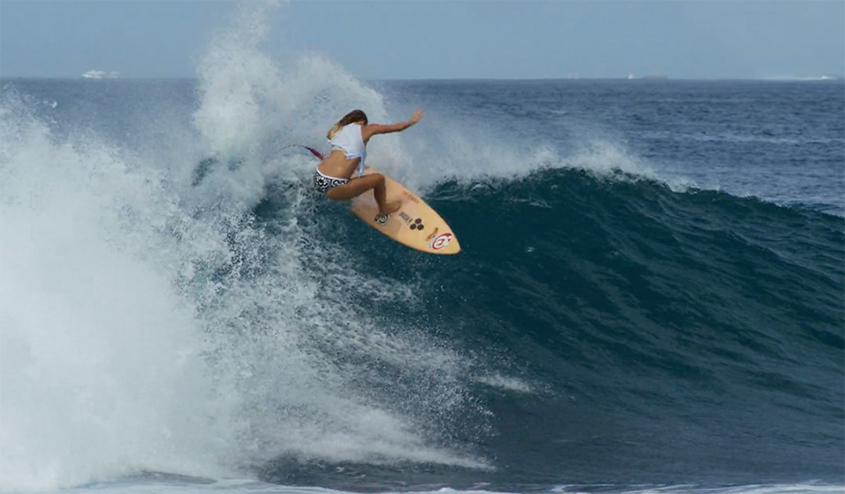 Bethany Hamilton Rips Pasta Point - Editor's Rating: 73 - Surfer