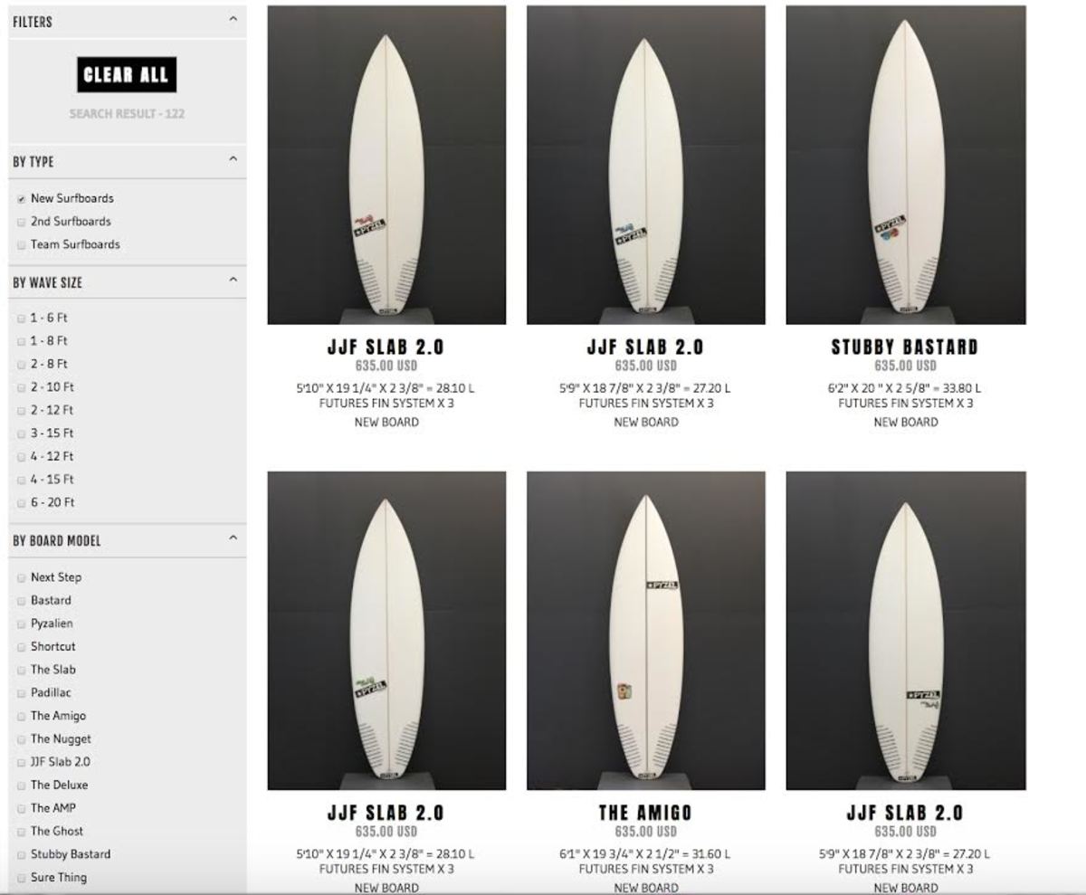 surfboard website