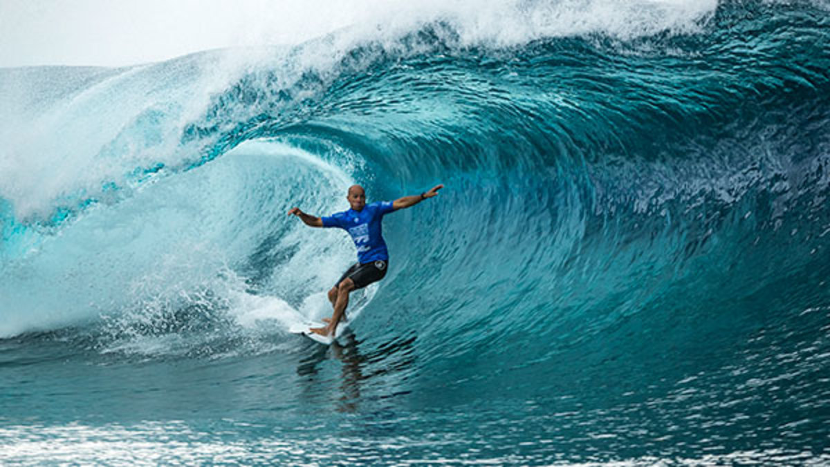 Power Grab At Teahupoo - Surfer