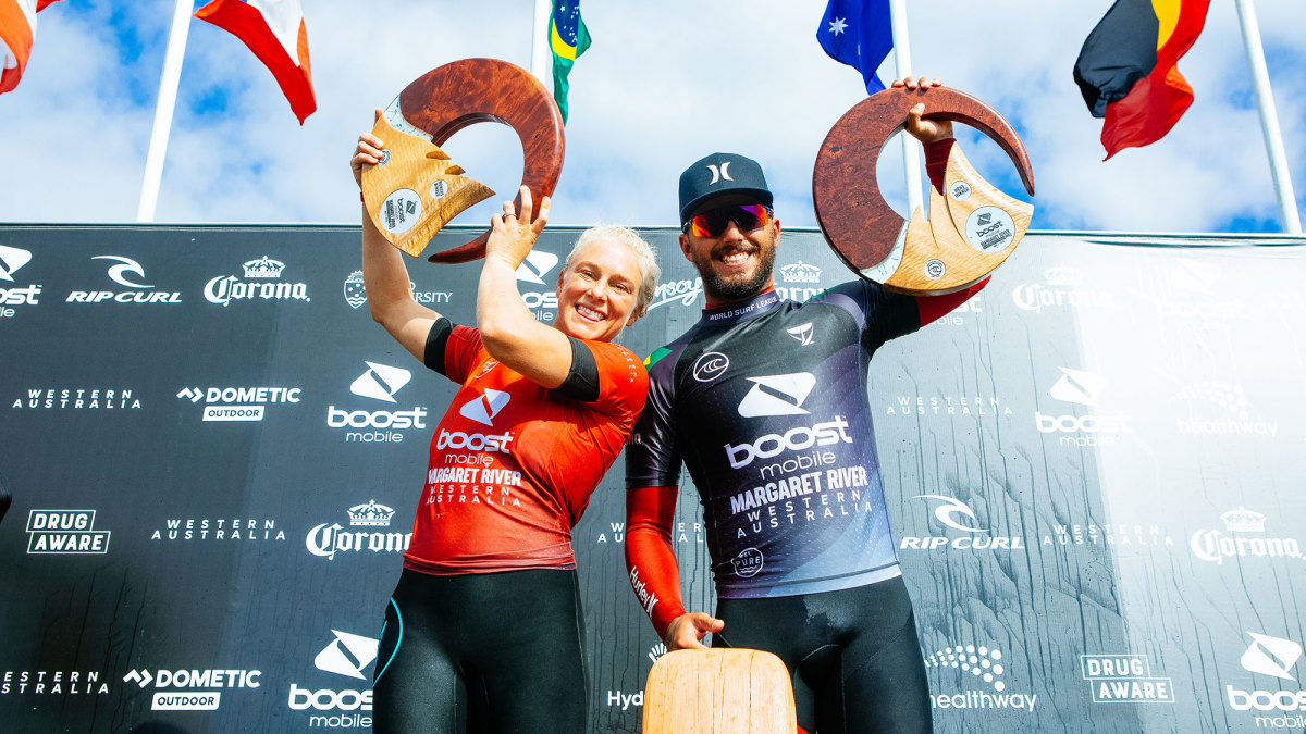 Tatiana Weston-Webb and Filipe Toledo Win Margaret River Pro - Surfer