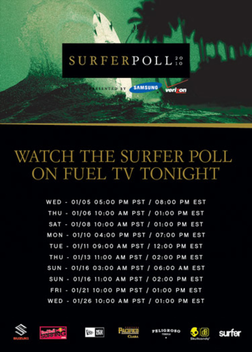 FUEL TV SURFER POLL SPECIAL AIR DATES Surfer