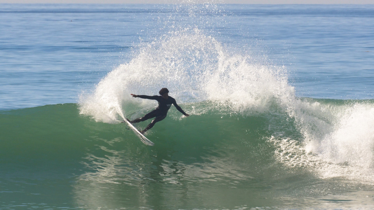 Mikey February Tests Channel Islands' Happy Model at Trestles ...