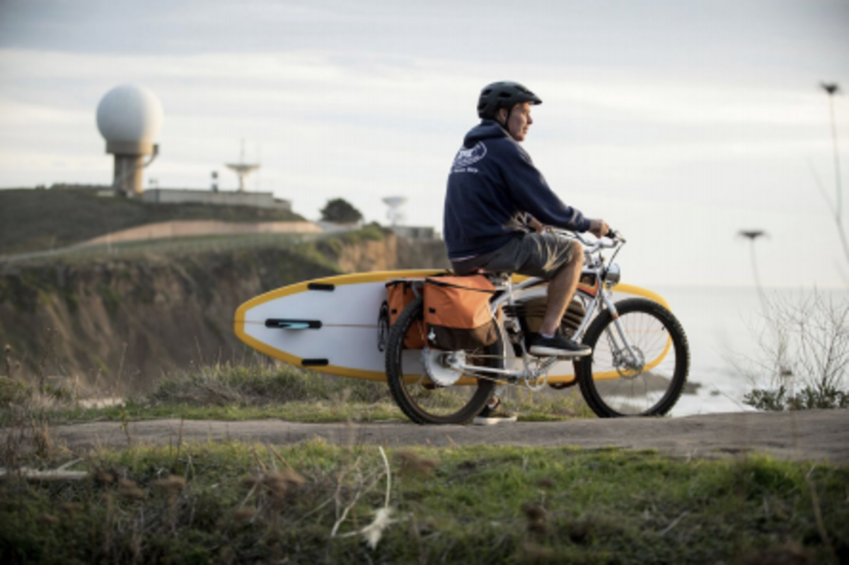 Surf rack for online electric bike