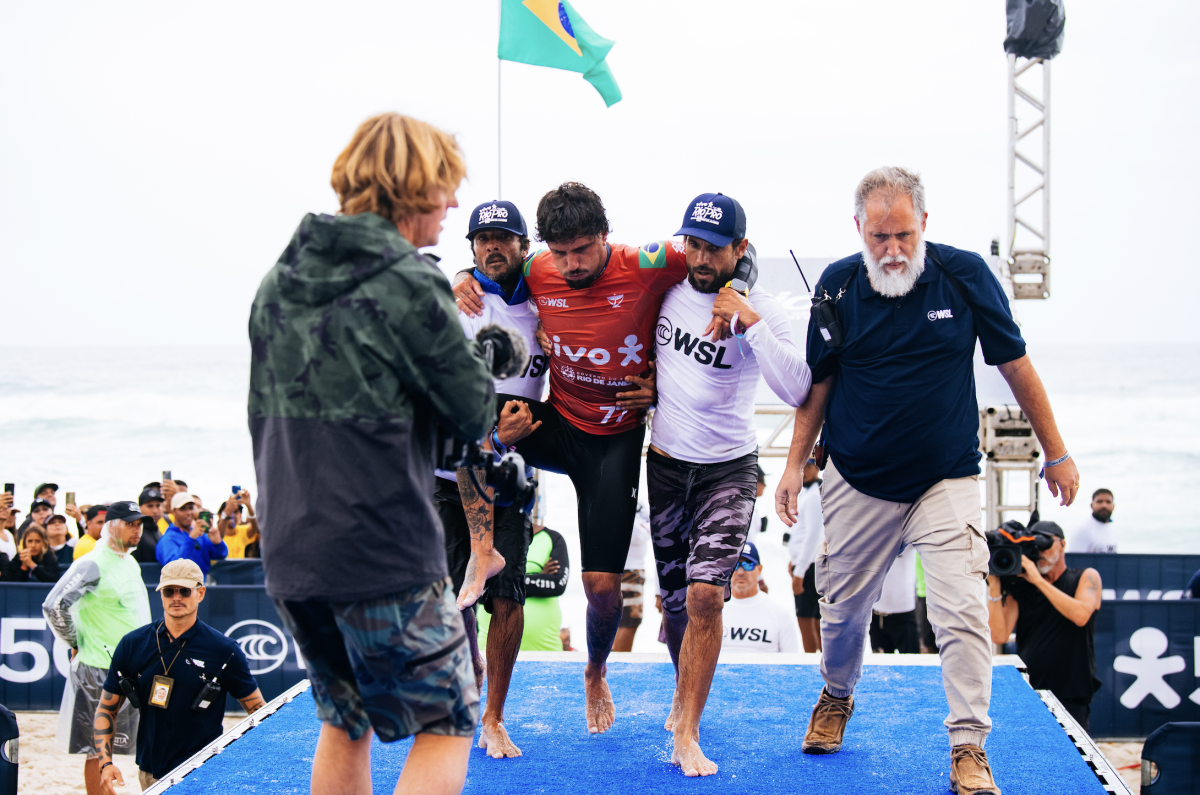 Filipe Toledo Injured at VIVO Rio Pro, Shares Update (Watch) Surfer