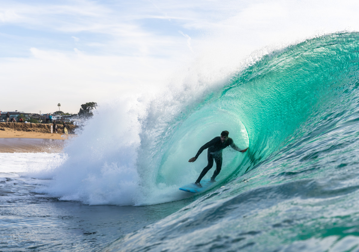 Hiding from TMZ in the Tube, with Tyler Stanaland - Surfer