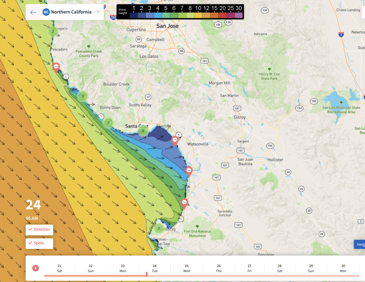 Northern California 10 Day Surf Forecasts Surfer Forecast