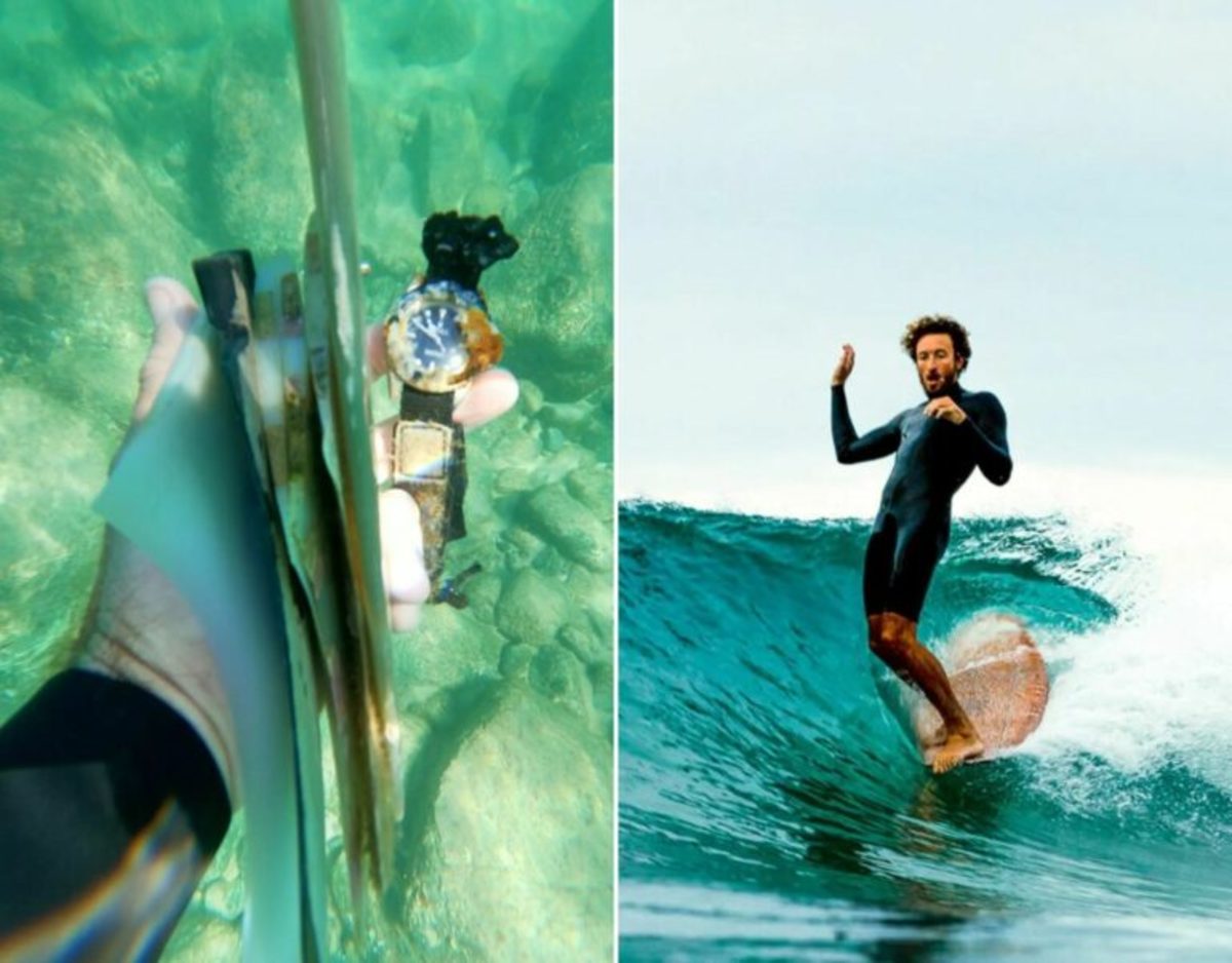 A Surfer Finds a Rolex Watch the Ocean for Four Years Still